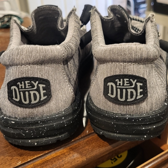 Hey Dude Mens Wally Sport Knit Loafera Shoes Dark Grey Size 8 - Picture 5 of 7